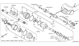 Diagram for 2018 Nissan Rogue Sport CV Joint - 39771-4BB1B