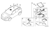 Diagram for 2020 Nissan Rogue Sport Dome Light - 26430-6MH9A