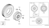 Diagram for 2018 Nissan Rogue Sport Wheel Cover - 40315-1KL0B