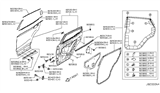 Diagram for Nissan Rogue Sport Weather Strip - 82830-6MA0A