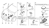 Diagram for 2017 Nissan Rogue Sport Horn - 25610-6MA0A