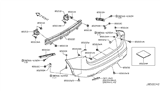 Diagram for Nissan Rogue Sport Bumper - 85022-6MM0H