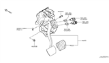 Diagram for Nissan Rogue Sport Brake Pedal - 46501-6FP0B