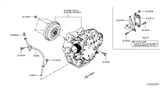 Diagram for 2017 Nissan Rogue Sport Transmission Assembly - 31020-70X9E