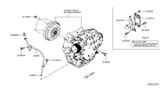 Diagram for 2021 Nissan Rogue Sport Transmission Assembly - 31020-3VX8E