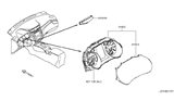 Diagram for Nissan Rogue Sport Speedometer - 24810-6MA1A