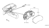 Diagram for 2021 Nissan Rogue Sport Instrument Cluster - 24810-6MM0A