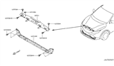 Diagram for 2022 Nissan Rogue Sport Radiator Support - 62530-6MA0A