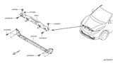 Diagram for 2019 Nissan Rogue Sport Radiator Support - 62530-6MA0A