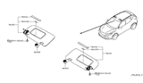 Diagram for Nissan Rogue Sport Sun Visor - 96400-6MA0A