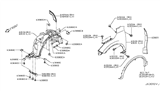 Diagram for 2017 Nissan Rogue Sport Wheelhouse - 63840-6MA0A