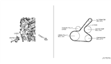 Diagram for 2019 Nissan Rogue Sport Drive Belt - 11720-1VA0A