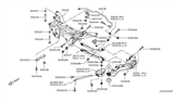 Diagram for 2019 Nissan Rogue Sport Rear Crossmember - 55401-1YA0D