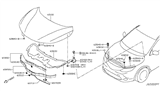 Diagram for Nissan Rogue Sport Weather Strip - 65820-DF30A