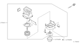 Diagram for 1996 Nissan Sentra Blower Motor - 27200-F4305