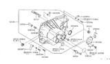 Diagram for 1995 Nissan Sentra Transfer Case Cover - 32131-A03G0