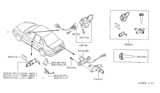 Diagram for Nissan Sentra Trunk Lock Cylinder - 84660-0M000