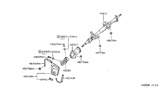 Diagram for 1995 Nissan Sentra Steering Column Cover - 48950-F4300