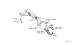 Diagram for 1999 Nissan Sentra Control Arm Bracket - 54577-F4200