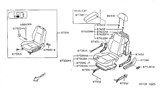 Diagram for 1997 Nissan 200SX Seat Motor - 87451-1M300