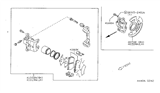 Diagram for 1997 Nissan Sentra Brake Caliper - 41010-F4303