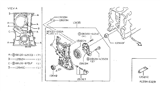 Diagram for 2001 Nissan Sentra Crankshaft Seal - 13510-50B01