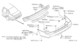 Diagram for 1997 Nissan Sentra Bumper - H5022-1M225