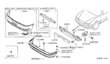 Diagram for 1999 Nissan Sentra Bumper - F2022-8B725