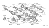 Diagram for 1999 Nissan Sentra Needle Bearing - 32264-B05G6