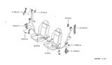 Diagram for 1996 Nissan Sentra Seat Belt - 86844-4B805