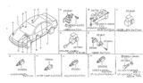 Diagram for Nissan Sentra Door Jamb Switch - 25360-F4311