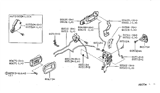 Diagram for 1996 Nissan 200SX Door Handle - 80607-0M000