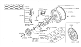 Diagram for 1995 Nissan Sentra Rod Bearing - 12117-88R00