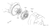 Diagram for 1995 Nissan 200SX Pressure Plate - 30210-53J19