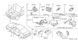 Diagram for Nissan Sentra Air Bag Control Module - 28556-8B710
