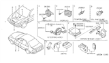 Diagram for Nissan Sentra Clock Spring - 25554-9B900