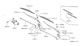 Diagram for 1999 Nissan 200SX Wiper Arm - 28881-1N600