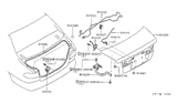 Diagram for 1999 Nissan Sentra Rear Door Striker - 84620-8B700