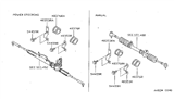 Diagram for 1992 Nissan Sentra Rack & Pinion Bushing - 54444-50Y00