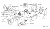 Diagram for 1998 Nissan Sentra Starter Drive Gear - 23312-63J11