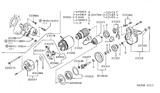 Diagram for 1991 Nissan Sentra Starter Drive Gear - 23312-63J11