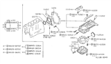 Diagram for 1997 Nissan Sentra Oil Pan - 11110-F4100