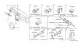 Diagram for 1998 Nissan Sentra Hazard Warning Switch - 25290-F4300