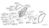 Diagram for 1997 Nissan Sentra Door Hinge - 80401-F4300