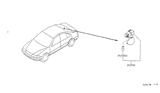 Diagram for 1999 Nissan Sentra Interior Light Bulb - 26470-F4300