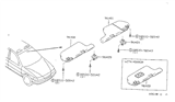 Diagram for 1997 Nissan Sentra Sun Visor - 96400-F4300