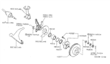 Diagram for Nissan Sentra Wheel Hub - 40202-F4305