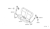 Diagram for 1997 Nissan Sentra Seat Belt - 88843-1M500