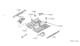 Diagram for 1995 Nissan 200SX Floor Pan - 74312-1M230