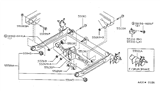 Diagram for 1996 Nissan Sentra Axle Beam - 55501-F4302